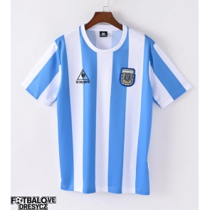 Argentina 1986 Retro Domácí Dres Krátký Rukáv Argentina 1986 Retro Domácí Dres Krátký Rukáv